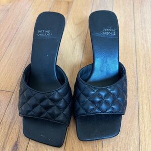 Black kitten heels